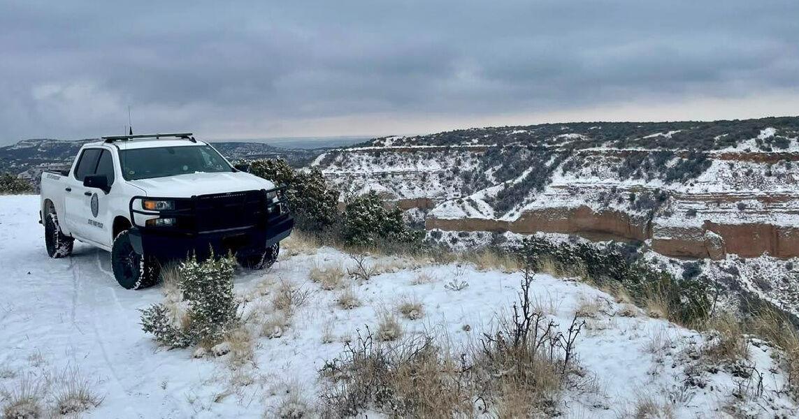 Snowfall transforms Caprock Canyons into a winter wonderland ...