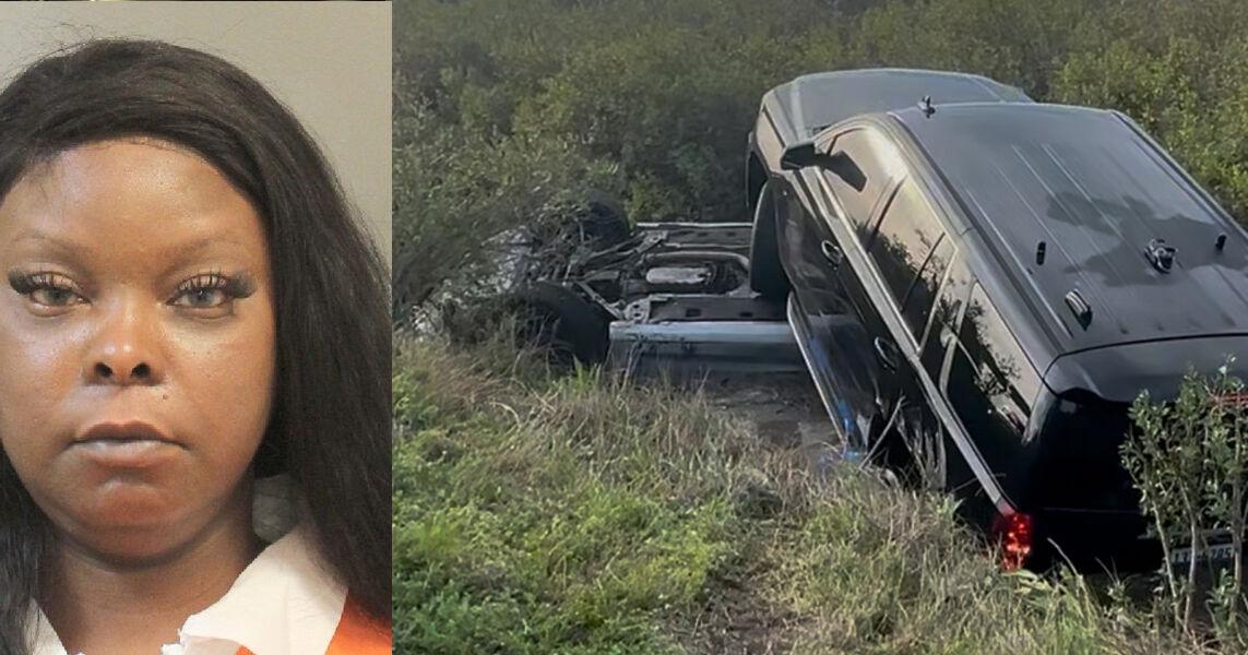 Vehicle pursuit ends in rollover crash on East Freeway | Upper Gulf ...