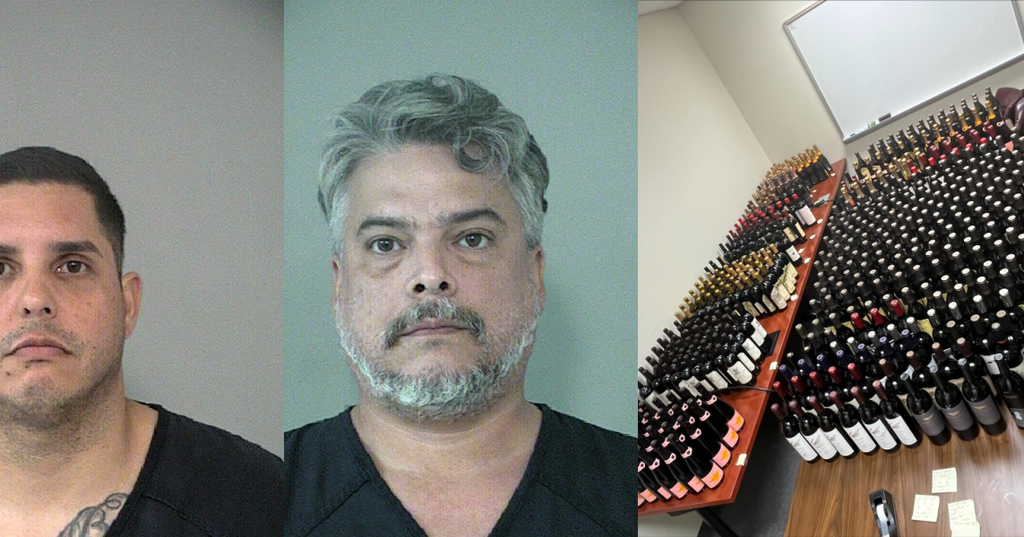 Suspects arrested with over 400 bottles of stolen wine | Upper Gulf ...