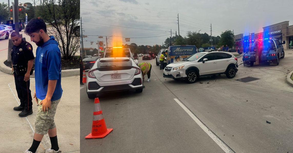 Constables arrest suspected drunk driver after four-vehicle crash in ...