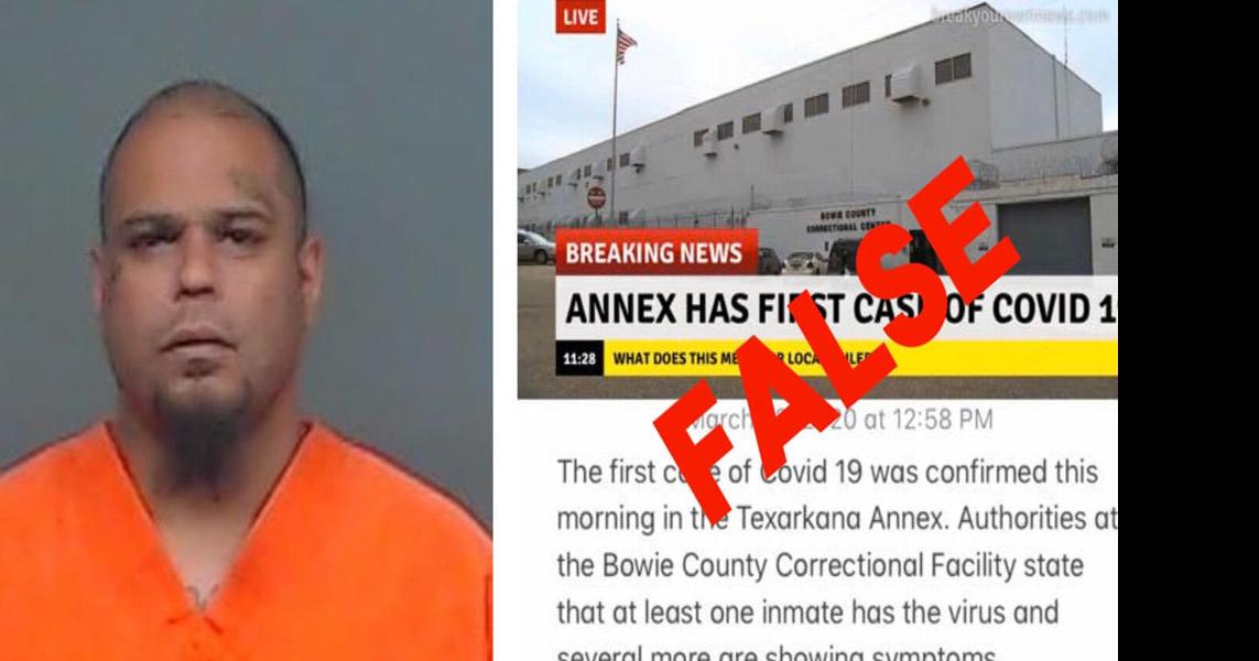 NE Texas man arrested for making false news report of COVID19 cases in