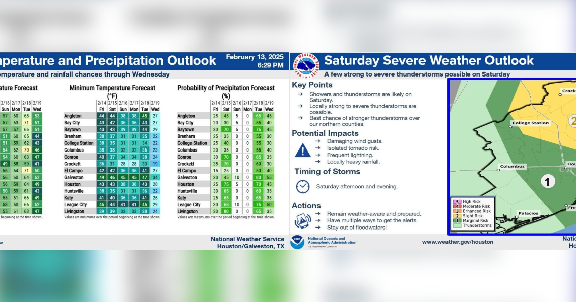 Houston braces for temperature swings with storms and arctic blast ...