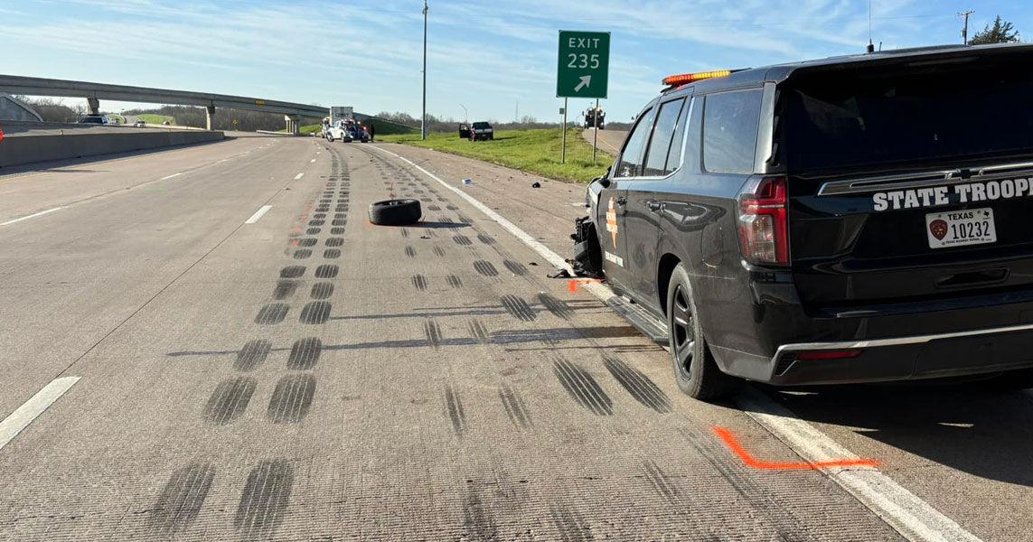 Texas Highway Patrol troopers injured after their patrol vehicle struck on Interstate 45