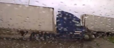 VIDEO: Belton police officer, two DPS troopers narrowly avoid being struck by 18-wheeler while ...