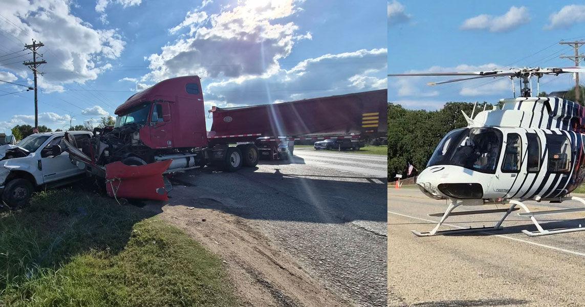 One airlifted, two others injured in semi vs pickup truck crash on SH ...