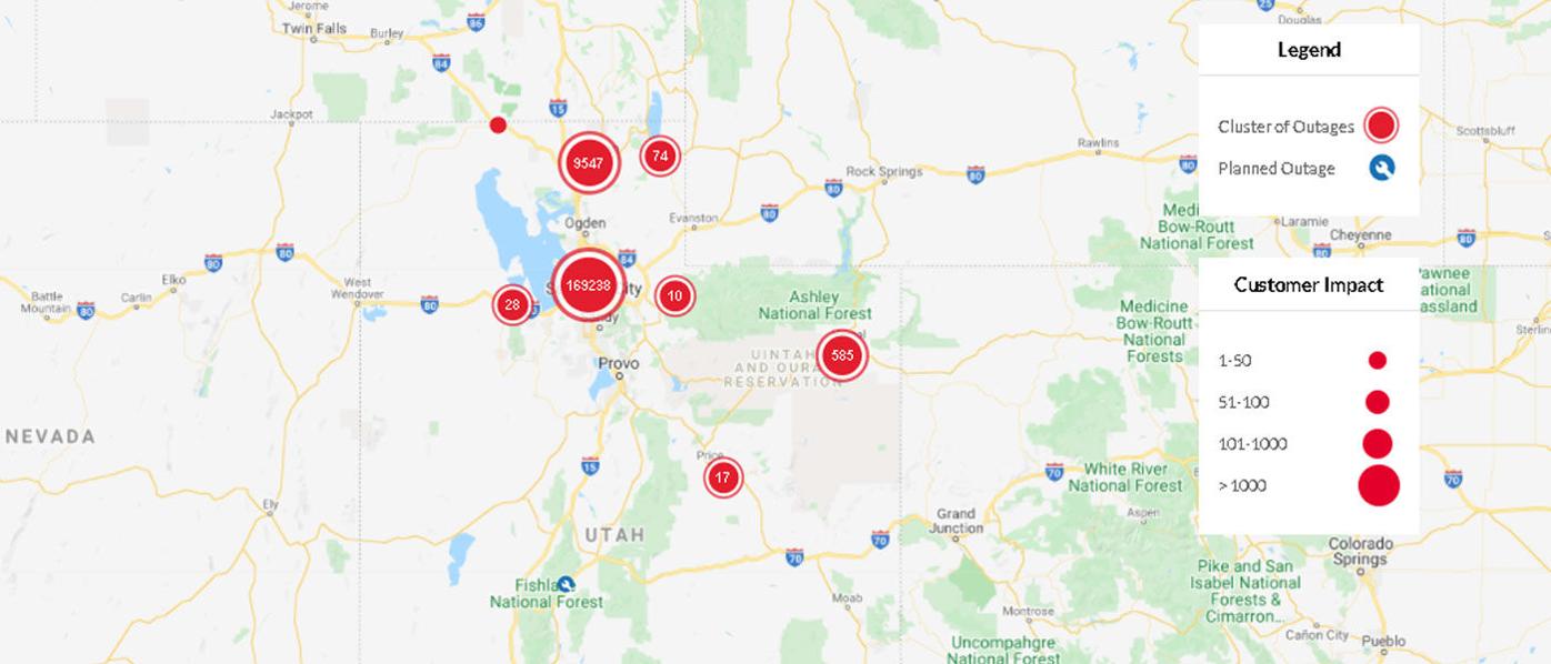 More Than 2 100 Outages Affecting Nearly 180 000 Rmp Customers As Strong Winds Sweep Across The State Wasatch Front Myutahnews Com