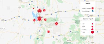 More Than 2 100 Outages Affecting Nearly 180 000 Rmp Customers As Strong Winds Sweep Across The State Wasatch Front Myutahnews Com