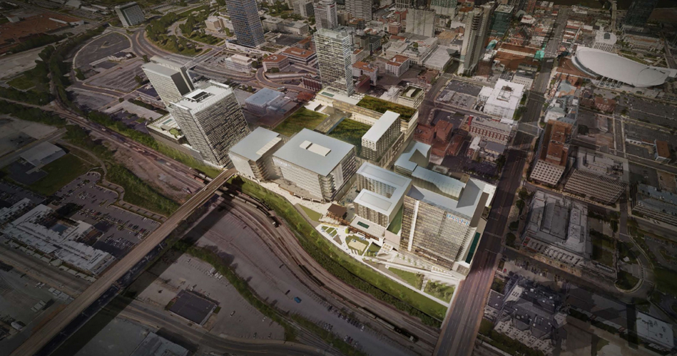 Infrastructure work underway at Nashville Yards