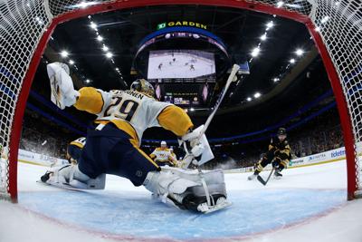 Justus Annunen Nashville Predators v Boston Bruins
