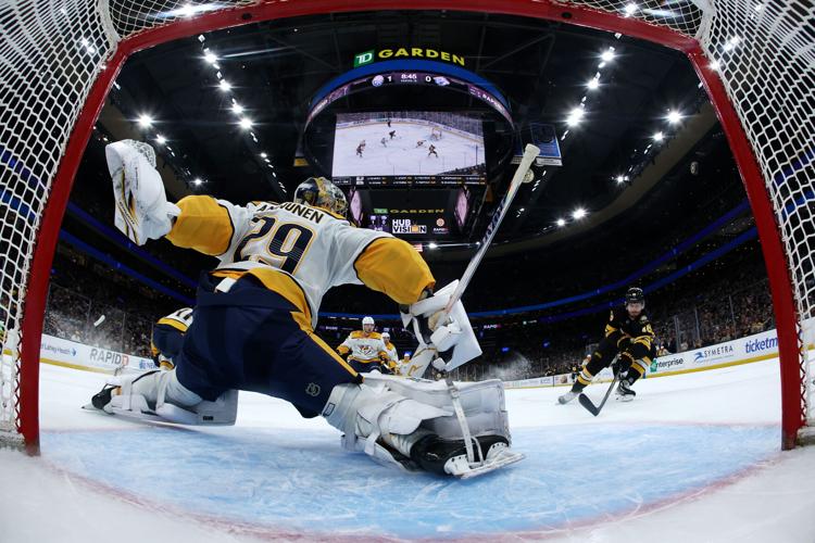 Justus Annunen Nashville Predators v Boston Bruins