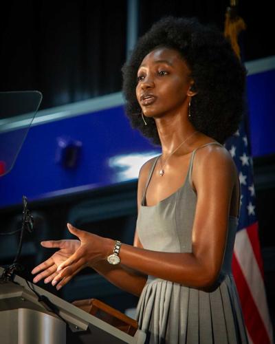 Youth Poet Laureate Jaydyn Marshall at the 2024 State of Metro address