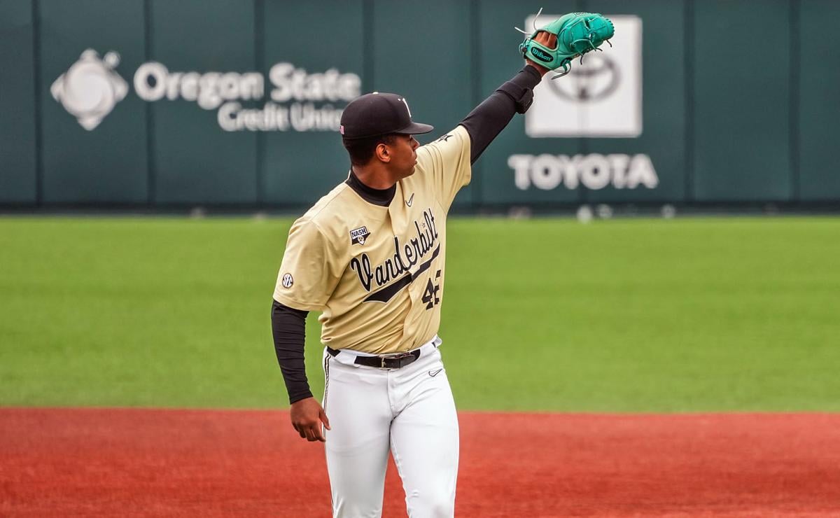 Vanderbilt baseball infielder Dominic Keegan in photos