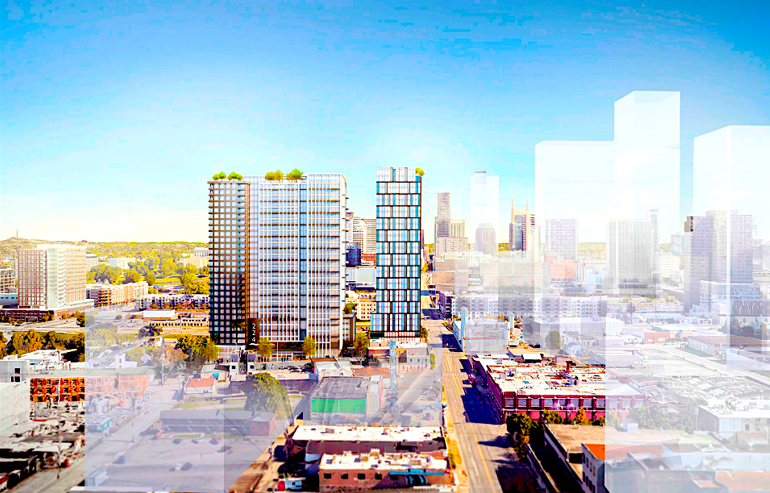 Site of planned two-tower Midtown project for sale