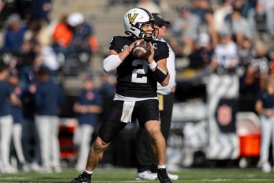 Vanderbilt quarterback Diego Pavia