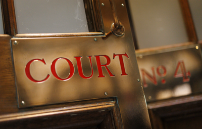 Courtroom door