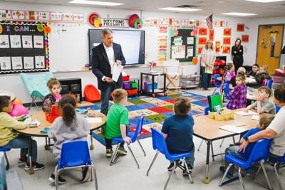 Gov Bill Lee at school