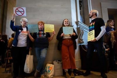 Voucher protestors