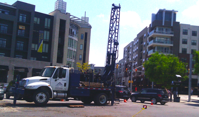 Site work underway on Gulch parking lot