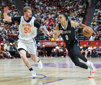 Tyler Nickel 2026 NBA Summer League - Brooklyn Nets v New York Knicks