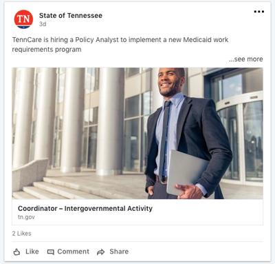 TennCare hiring to implement work requirements