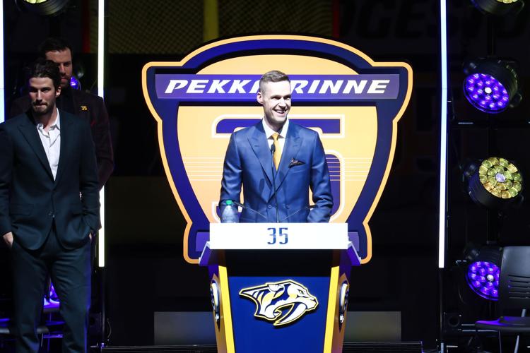 Nashville Predators jersey retirement: Pekka Rinne relishing being dad