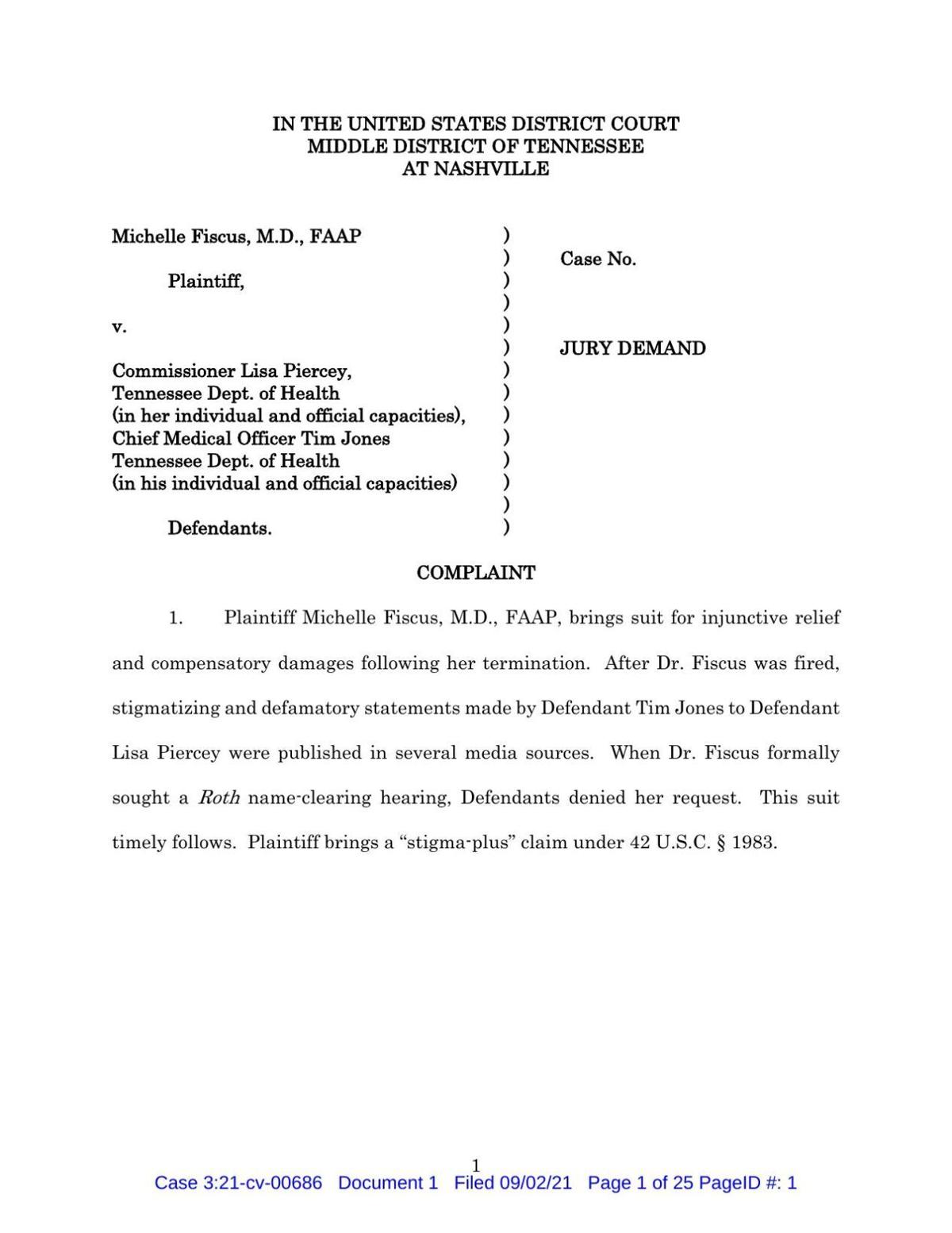 Fiscus complaint