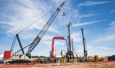 Cranes building construction