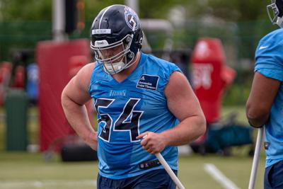 Titans offensive lineman Jackson Slater