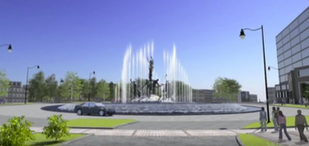 Work done at Fountains of Musica site