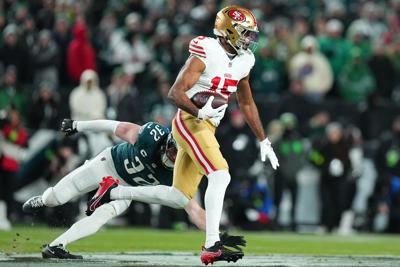 Jauan Jennings NFC Wild Card Playoffs: San Francisco 49ers v Philadelphia Eagles