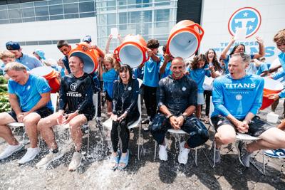 Titans executives, coach take Ice Bucket Challenge
