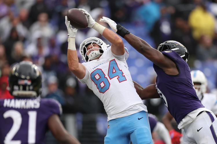 Gunner Helm Tennessee Titans v Baltimore Ravens