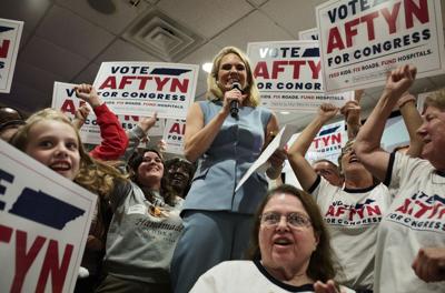 Aftyn Behn at her election night watch party, Oct. 7, 2025