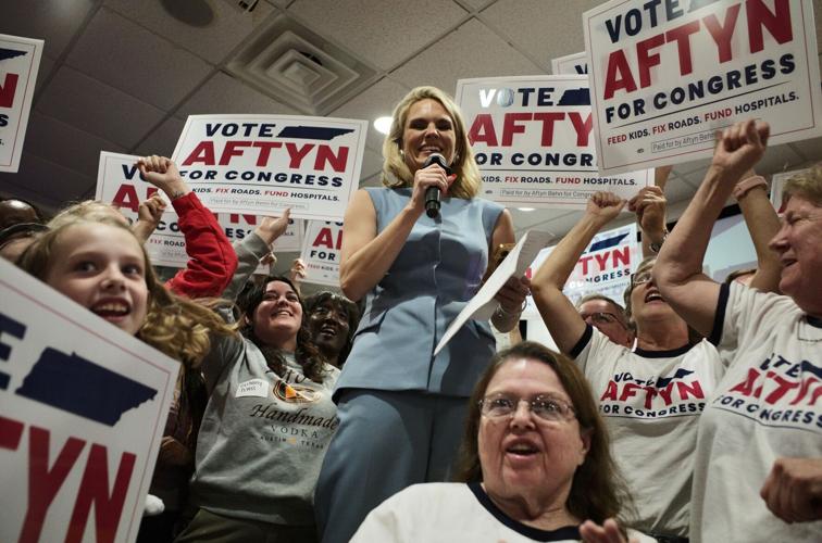 Aftyn Behn at her election night watch party, Oct. 7, 2025