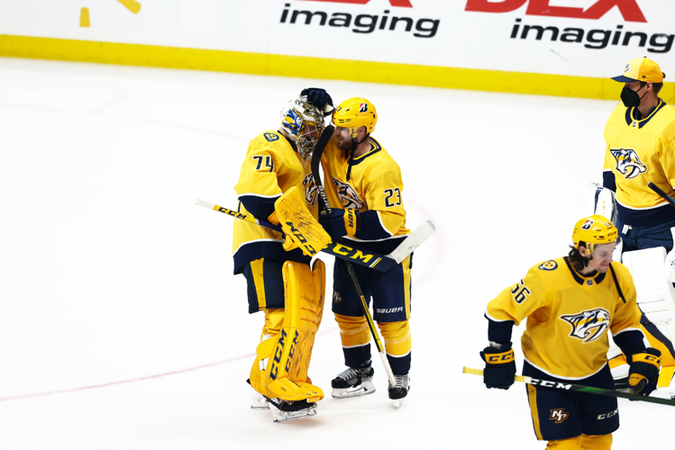 Grimaldi’s career game keeps Predators red hot
