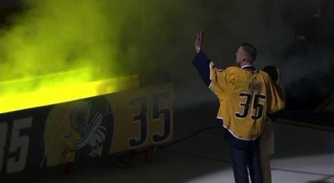 How Pekka Rinne soaked in Nashville Predators number retirement