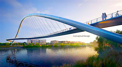 Ped bridge