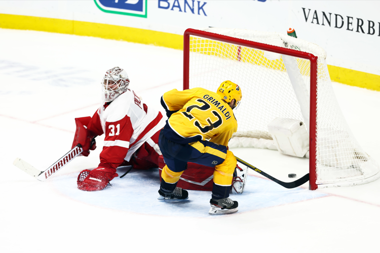 Grimaldi’s career game keeps Predators red hot