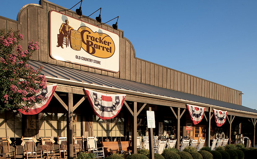 Cracker Barrel sales are halfway back