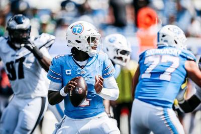 Titans quarterback Cam Ward