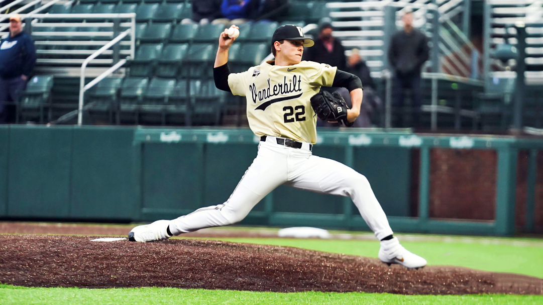 Jack Leiter has 5 no-hit innings, 12 strikeouts in Vanderbilt baseball debut