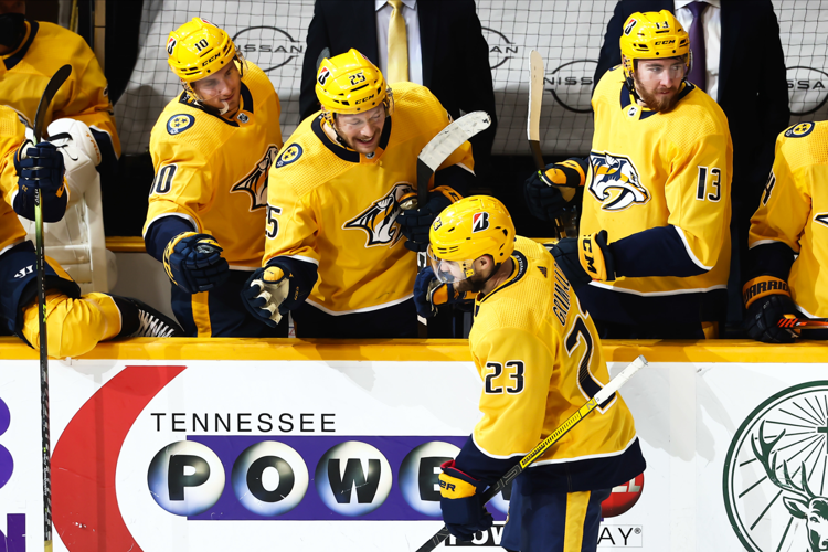 Grimaldi’s career game keeps Predators red hot