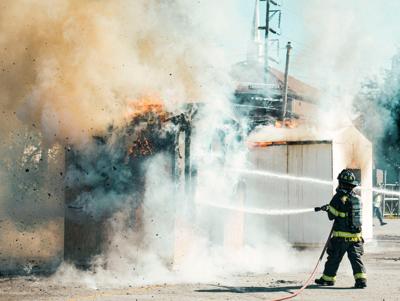 Nashville Fire Department live fire demonstration, October 2017