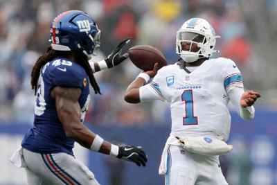 Cam Ward Tennessee Titans v New York Giants