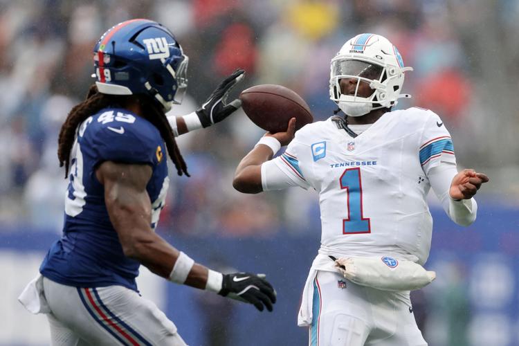 Cam Ward Tennessee Titans v New York Giants