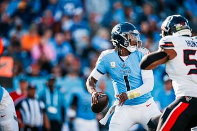Titans quarterback Cam Ward