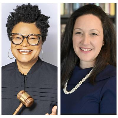 Left, Judge Rachel Bell and Right Erin Coleman