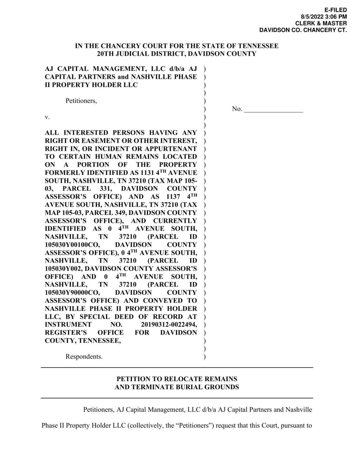 AJC filing