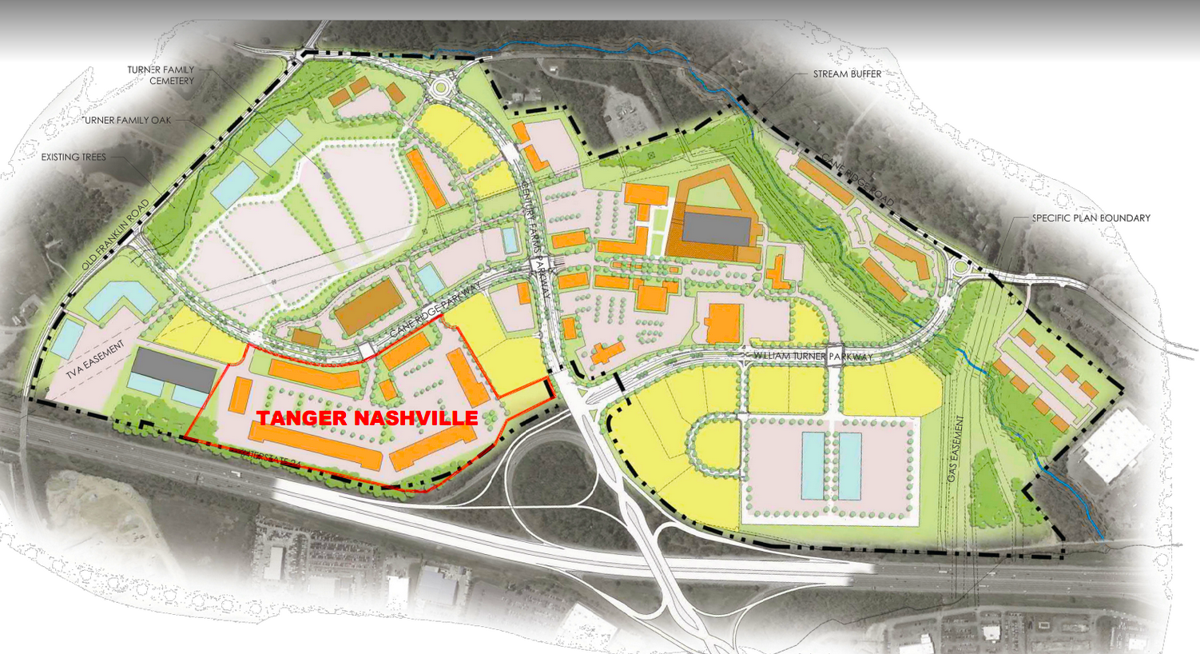 Tanger Outlets Nashville to open at Century Farms development