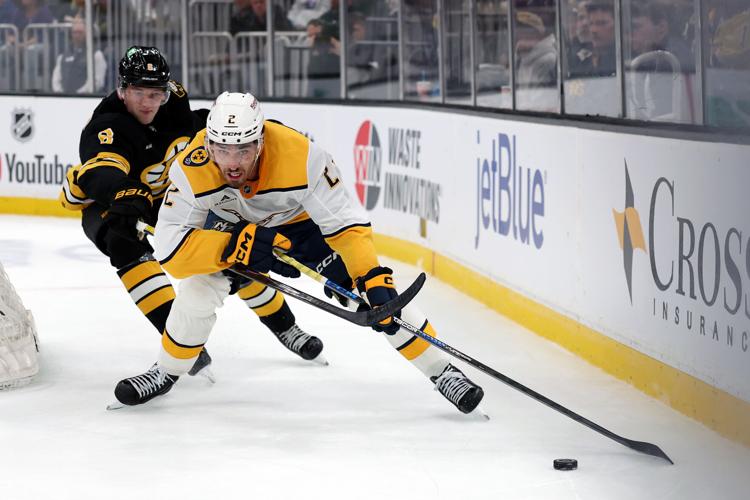Adam Wilsby Nashville Predators v Boston Bruins